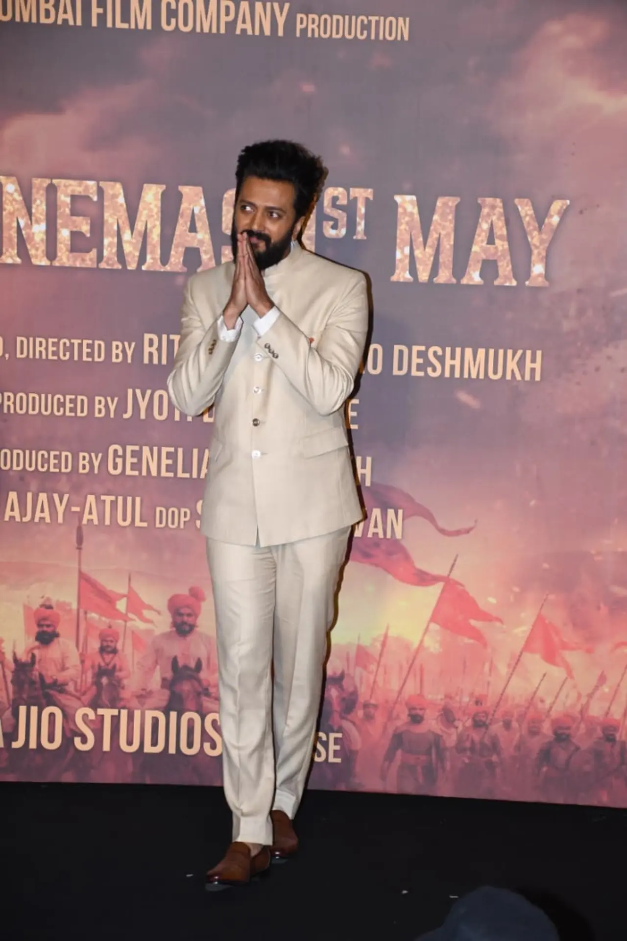 Riteish Deshmukh will appear in the lead role of Chhatrapati Shivaji Maharaj, the Maratha warrior king.